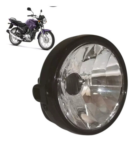 Farol Completo Yamaha Ybr 125 Factor 2009 A 2023 Reforçado 0