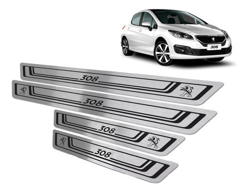 Protector Cubre Zocalos P/ Peugeot 308 Accesorio Env.gratis 0