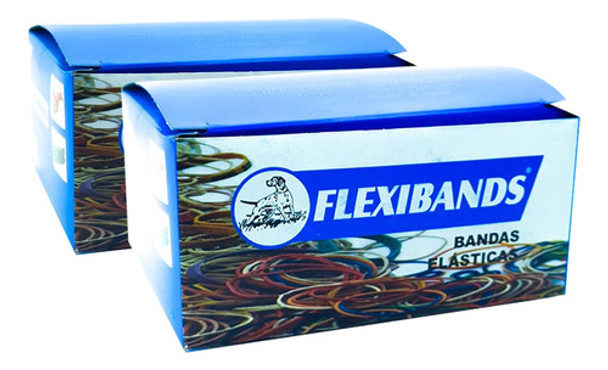 Combo Duo 2 Cajas Bandas Elasticas X 500 Grs 40 Mm Flexiband 0