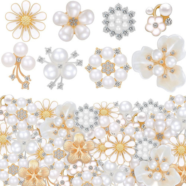 80pcs Adornos Botones Imitacion Diamantes Accesorios Joyas 0