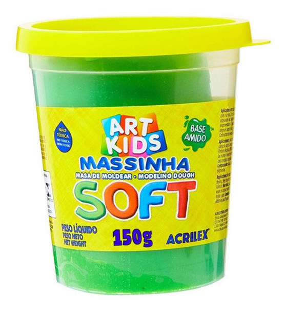 Massinha De Modelar Soft Pote 150g - Verde - Acrilex 0