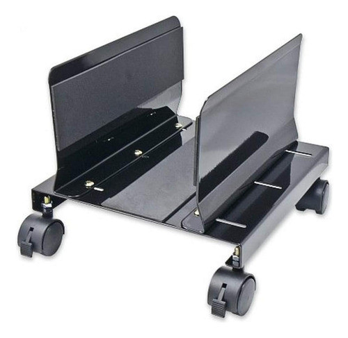 Atx Soporte Acero Computadora Anchura Ajustable 4 Ruedas 0