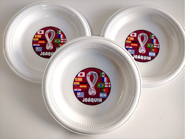 Platos Qatar Mundial Personalizados 0