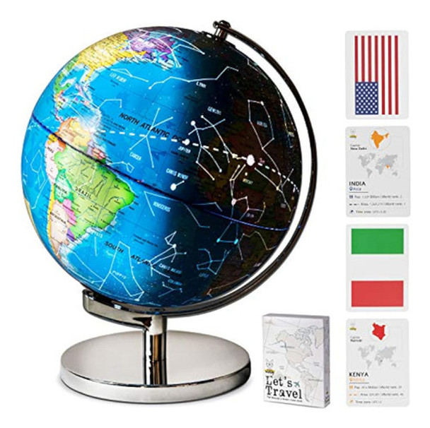 Smart Wallaby Globo Del Mundo Educativo Iluminado 0