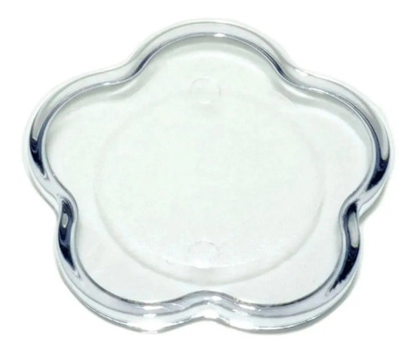 Base De Acrílico Flor 6x6cm C/ Borda  C/50 Unidades 0