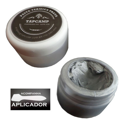 Pasta Térmica Prata, Tapcamp Silver Processador Pote 20 Gr 0