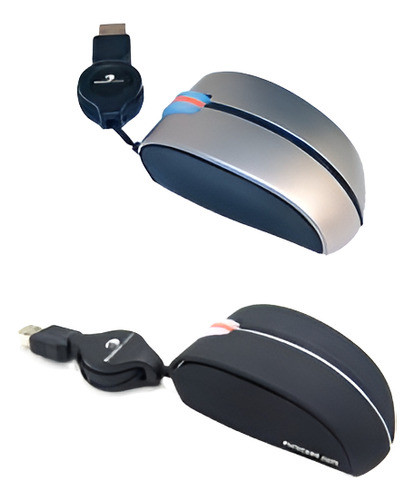 Mini Mouse Óptico Eurocase Retráctil 800 Dpi - Sportpolis 0