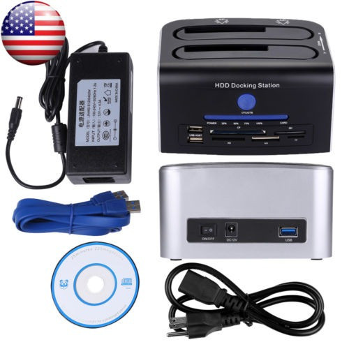 Múltiples Funciones 2.5  3.5  Usb 3.0 Hdd Clon Docking Estac 0