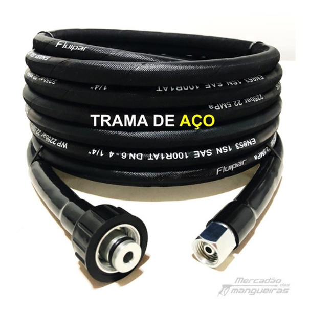 5mtr Mangueira Aço Top Para Lavadora Wap Eco Wash 2350 Mod02 0
