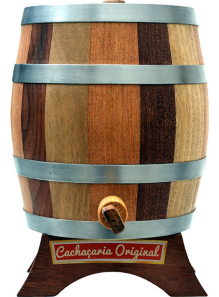 Barril Carote Pipa Cachaça Amburana Vertical 2 Litros 0