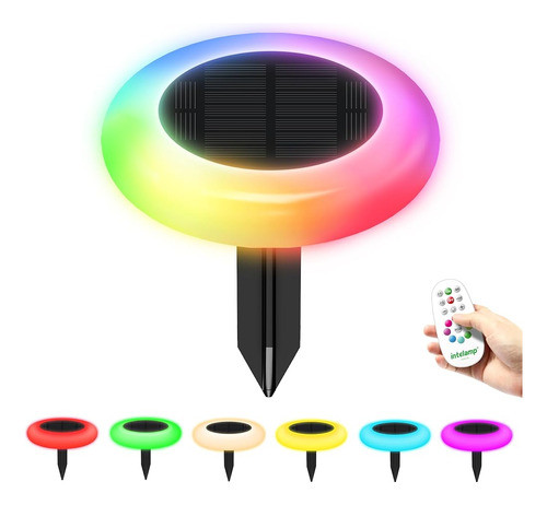 Intelamp Luces Solares De Colores Al Aire Libre, Luces Solar 0