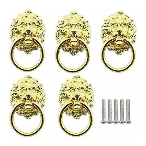 5 Tiradores De Metal Dorado (7whxn499) 0