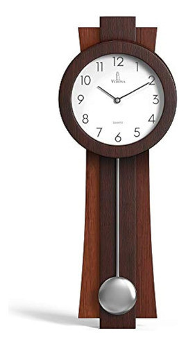 Reloj De Pared De Péndulo Con Pilas - Reloj De Péndulo De Ma 0