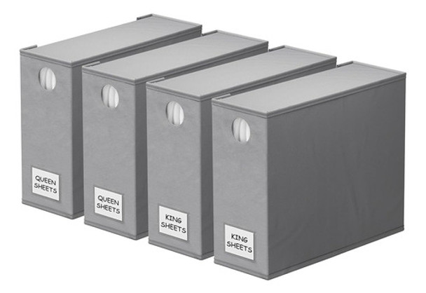 Spaceaid 4 Pack Organizadores De Sábanas Y Almacenamiento, O 0