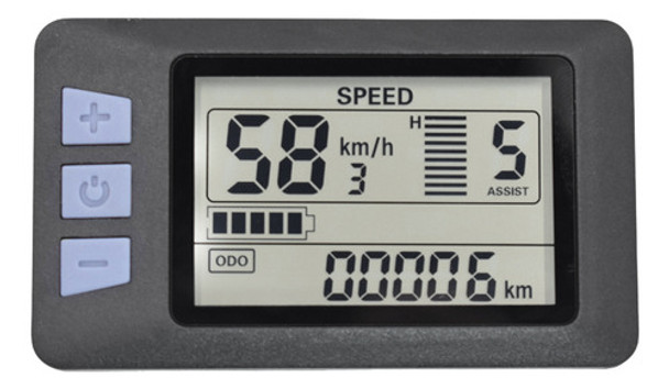 Painel De Medição De Tela Lcd P3h 24v 36v 48v 60v Bicicleta 0