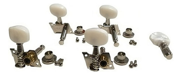 Clavijero Clavijas Banjo 5 Cuerdas Cromado Shimura 428n 0