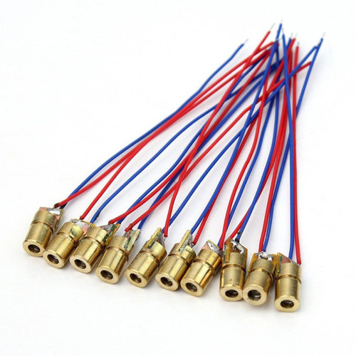 20pcs 650nm 5mw Laser Punto Rojo Módulo Vista Laser Diodo La 0