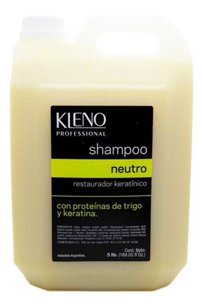 Kleno Professional Shampoo Neutro Restaurador Keratina 5lt 0 Kleno Professional Shampoo Neutro Restaurador Keratina 5lt 0