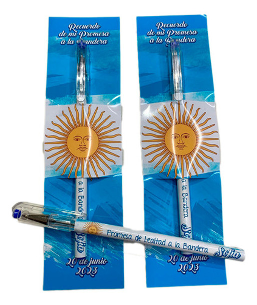 Lapiceras Jura Promesa Bandera  Souvenirs X10 0 Lapiceras Jura Promesa Bandera  Souvenirs X10 0