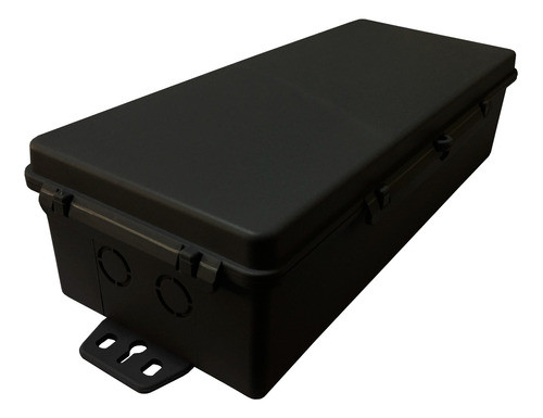 Caixa Hermética Preta Baby Longa 25,4x10,5x7cm Multiuso 0