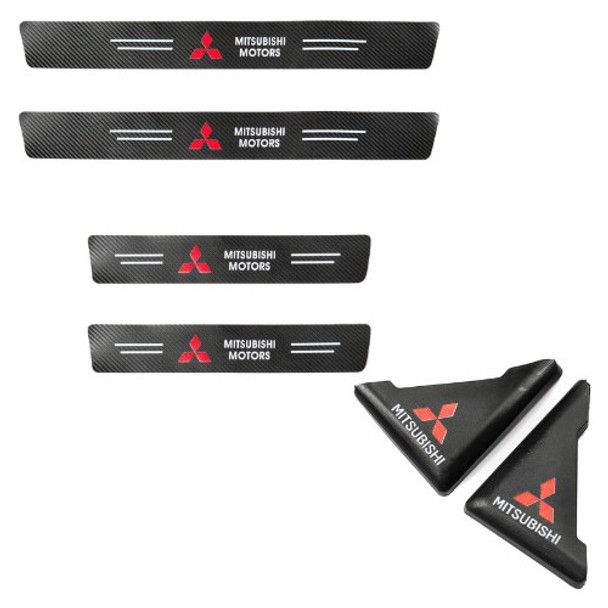 Zócalos Fibra Carbono + Protectores Esquineros Mitsubishi 0