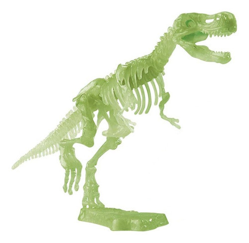 Kit De Excavación Fósil T-rex Brilla Oscuridad Esqueleto 3d 0