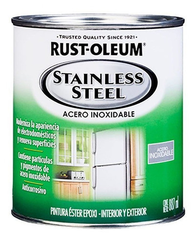 Epoxy Brochable Acero Inoxidable 0,887lt Rust Oleum 0
