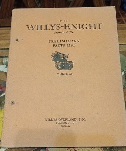 Catalogo Original Willys-knight Standard Six 56 0