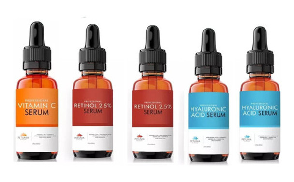 Ácido Hialuronico 2  + Vitamina C1 + Retinol 2-trío Petunia 0 Ácido Hialuronico 2  + Vitamina C1 + Retinol 2-trío Petunia 0