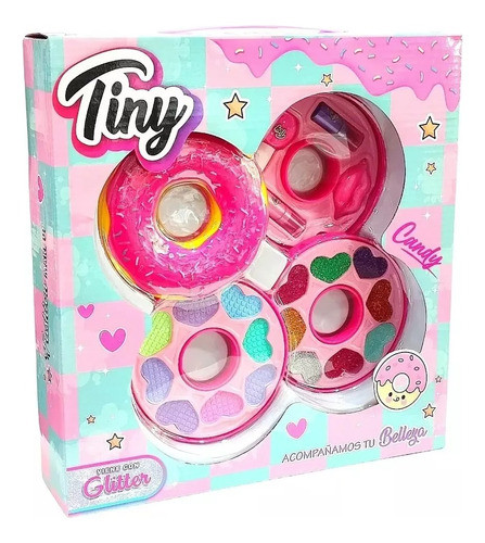 Set De Maquillaje Donas Sombras Glitter Tiny 3232 0