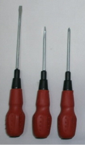 Kit 3 Destornilladores 2 Planos 1 Phillips Cruz $um 0