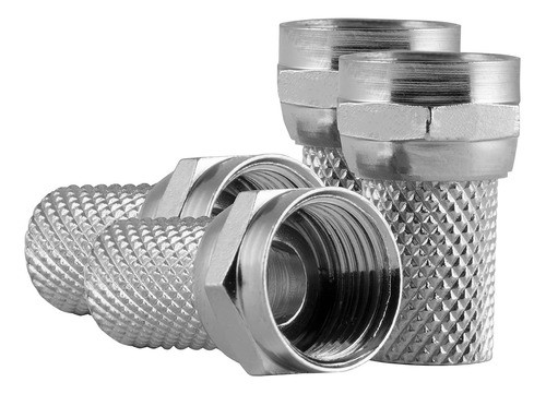 Ultrapro Rg6 Conector Coaxial Twist-on Tipo F, Paquete De 4, 0