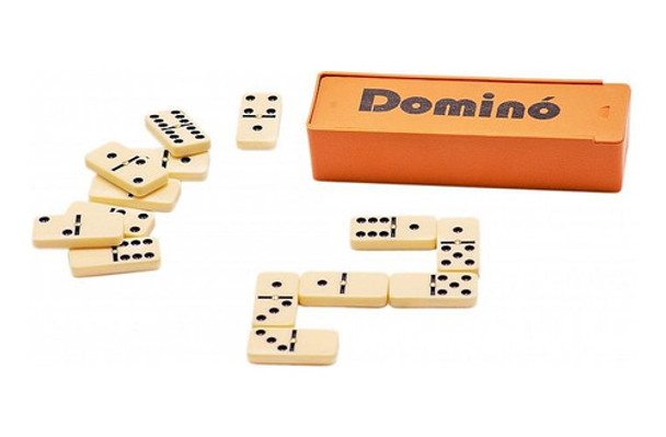 Juego De Mesa Domino C/estuche Plastico Mediano Fddom377 0