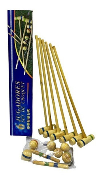 Juego De Croquet 72 Cm. En Caja De 6 Palos 0911 0 Juego De Croquet 72 Cm. En Caja De 6 Palos 0911 0