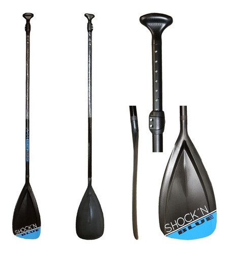 Remo Stand Up Paddle Sup Regulable Importado Shock'n Blue 0
