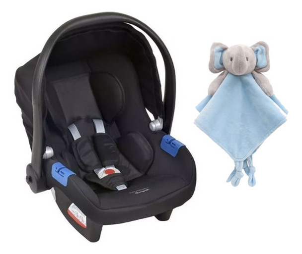 Bebê Conforto Touring X Preto Com Naninha Urso Azul 0