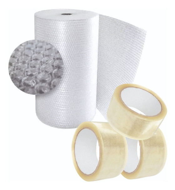 Rollo Pluribol 1mt X 50 Mts + 3 Cintas Embalar 48x100 Mts 0 Rollo Pluribol 1mt X 50 Mts + 3 Cintas Embalar 48x100 Mts 0