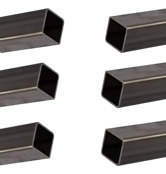 Barra Metalon 40x40 Tubo Quadrado Aço 6 Peça De 50cm 0