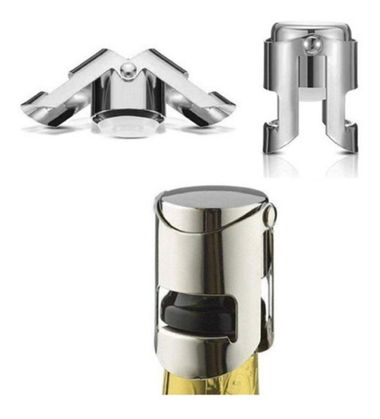 Tapon Para Botella De Champagne Acero Inoxidable 0
