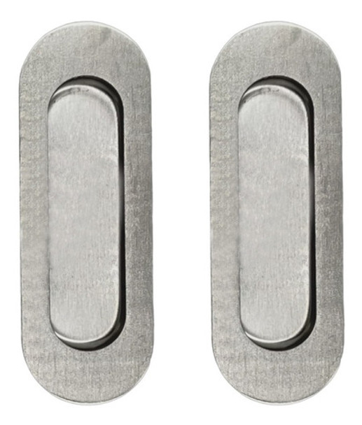 Cubeta Manija Rectangular Oval Embutir Acero Inoxidable X2 0
