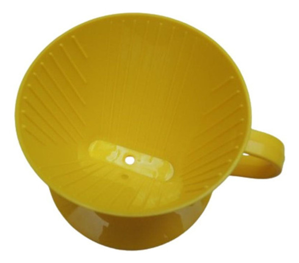 Kit 24 Porta Filtro 100 Suporte Coador P/ Café Amarelo 30gr. 0