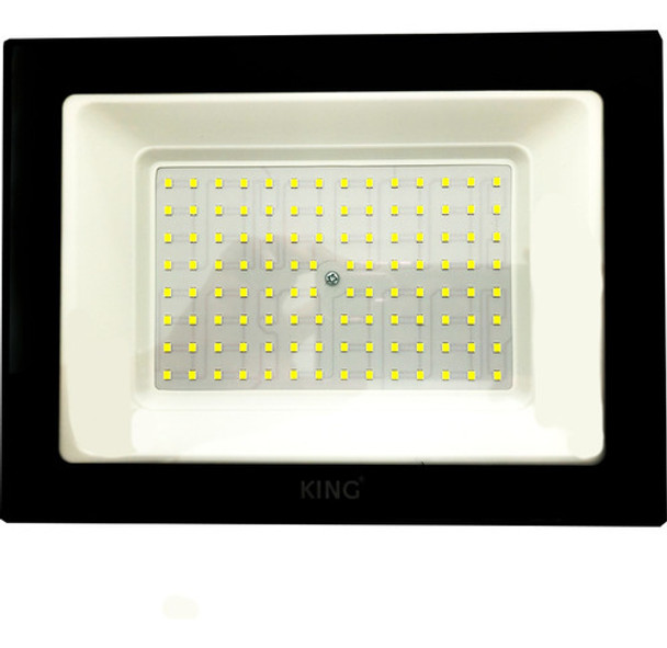 Reflector 100w Led Blanco Frio 6500k 80lm King Kfl100 Packx2 0