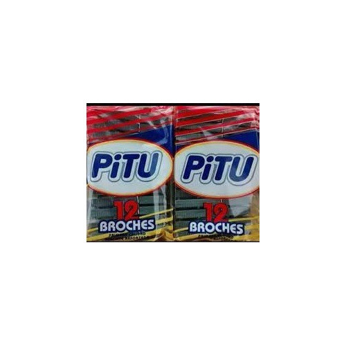 Broches Plastico  Pitu X 12 U. C/u 0