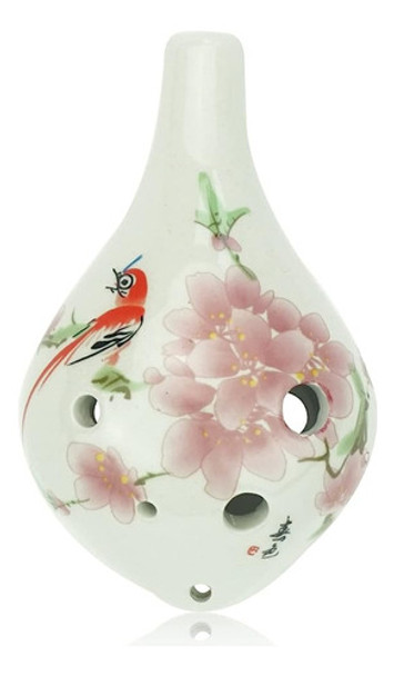 ~? Ocarinawind  Bird Loves Flower  6 Hole Ceramic Ocarina, 6 0