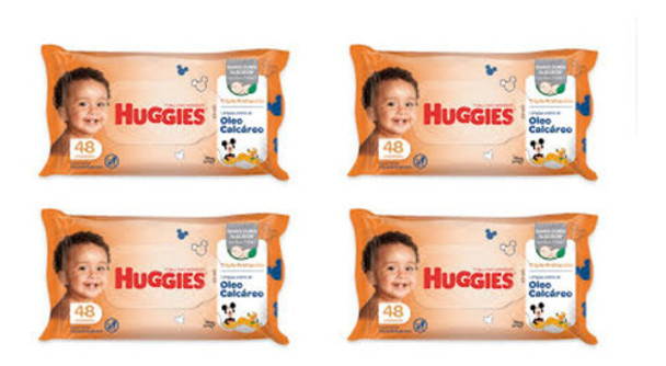 4 Packs Toallitas Huggies Triple Proteccion  C/ Oleox48u 0