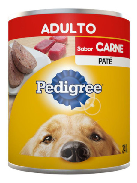 Snack Lata Paté Pedigree Perro Adulto Sabor Carne 340 Grs 0