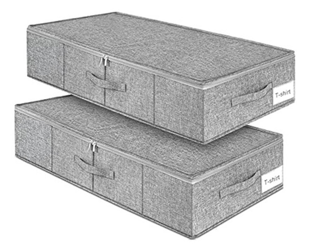 Almacenamiento Debajo De La Cama, Paquete De 2 Bolsas De Alm 0