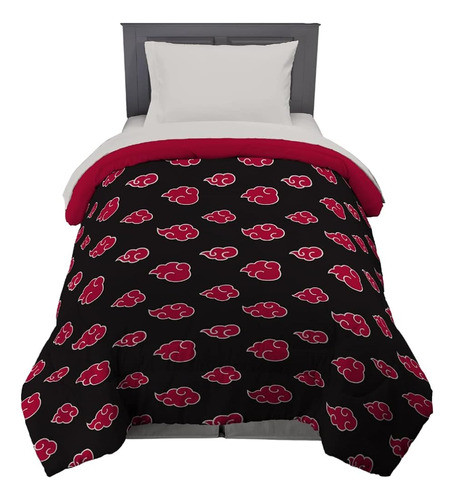 Franco Naruto Anime Akatsuki Red Cloud Pattern Bedding Soft 0