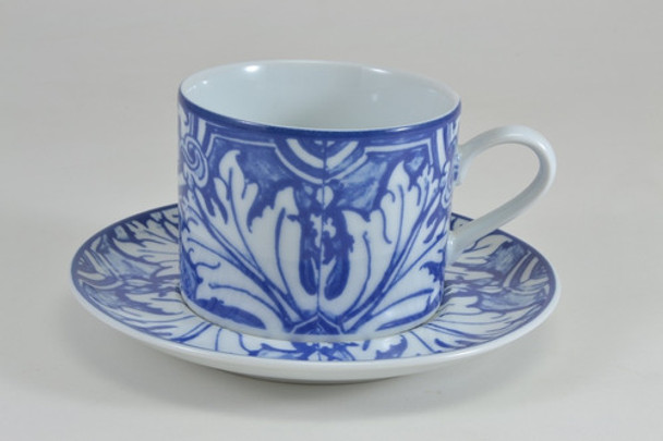 Xícara Chá C/p 200 Ml Porcelana Schmidt - Dec. Azulejos 0