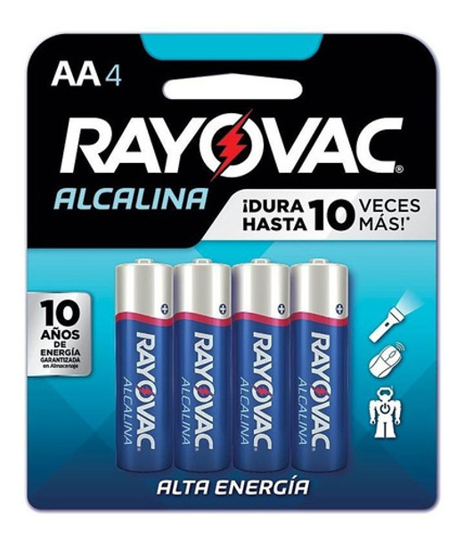 Pila Alcalinas Aa Rayovac Blister X4 Doble A 0